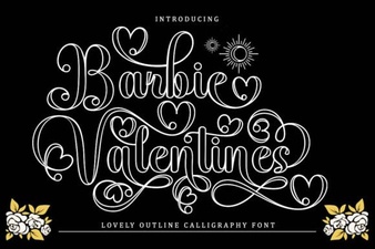 Barbie Valentines Font Design Guide