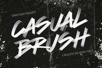 Casualbrush: a Creative Font for Natural Designs