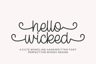 Hello Wicked Font for Creative Website Designs