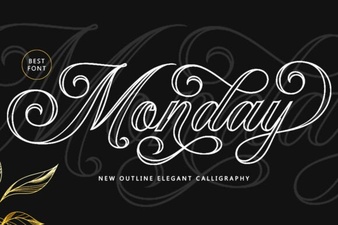 Monday Outline Font: Bold Ideas, Clean Designs