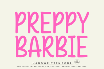 Preppy Barbie Fonts for Chic Designs