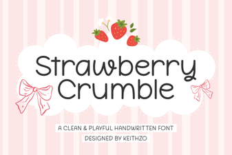 Strawberry Crumble Font: a Delicious & Friendly Design